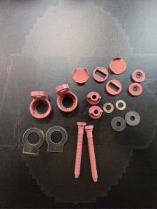 Twyford Plastic Hinges Red