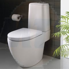 Seat and Cover Bottom fix stainless steel hinges 3D7815WH /Twyford 3D Toilet Seat and Cover with Top Fix Stainless Steel Hinges