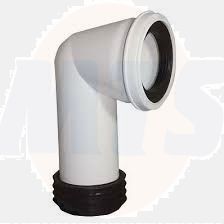 Twyford wc outlet connector S or turned P trap connector WF1241WH