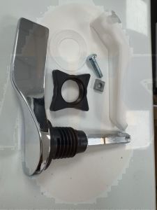 Shires / Opella and Delchem Symphony Spatula Paddle Cistern  Cp Lever  for  Disabled Toilets Handle 1/2" Chrome U3248AA