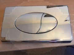 Europa large chrome flush plate size 330 x 195mm AG1378 