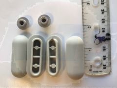 Universal Grey Toilet Seat Buffers MTS000122