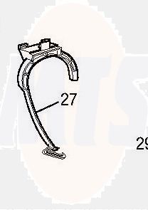 Valsir Evolut undercounter 826066 Bend support for Fixsistem mounting frame VS0826066