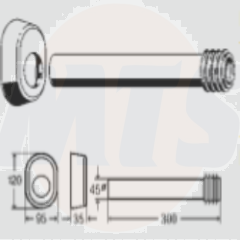 VIega Flushing Pipe Set 495169 concealed Toilet cistern Fittings spares