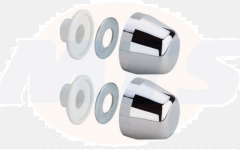 Viega cover caps with rosettes m12 pp, chrome - 107505