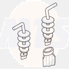 Villeroy and Boch O.novo 92241561 set of hard chrome hinges