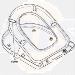 Villeroy & Boch buffer set for Toilet Sseat and lid / Cover  92236800