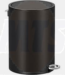 Vitra Base 200 Trash Can  5 Liter  Matte Black A4415136