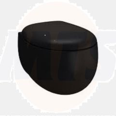 Vitra Memoria Wall-Hung WC Pan,  Black 5884B483-0075