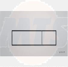 Vitra Root Square Flush Plate Chrome Flush Plate 740-2380