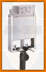 VS0830501 /  Valsir 830501 Atlanta 2 close-coupled cistern, with 1/ 2” stop valve and kit for attachment to pan VSO830501