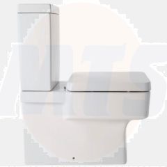 BATHSTORE WATERMARK SOFT CLOSE TOILET SEAT AND COVER WITH FITTINGS 536969 NOT ORIGINAL *CHIPPED, SEE PHOTOS*