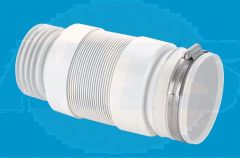 McAlpine WC-F21S flexible WC Conn & J/Clip (10bx)