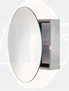Croydex WC836005 Severn Circ Mirror Cabinet S/S