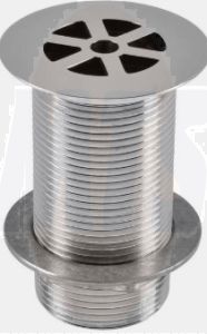 Wirquin 30 WASTE C50152 1.25" FG.LONG SOLID GRID WASTE CHROME PLATE
