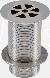 Wirquin 30 WASTE C50152 1.25" FG.LONG SOLID GRID WASTE CHROME PLATE