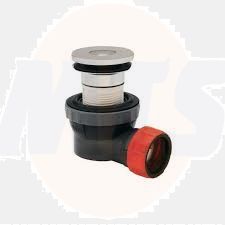 Wirquin NANO 6.7 Quick Clac matt black solid dome with overflow -30120584