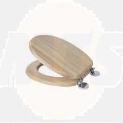 Croydex WL602376H Rutland Solid Wood Toilet Seat
