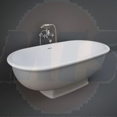 RAK Washington Freestanding Bath Tub In Grey WTBT15681503 Bathroomsuites