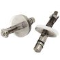 Duravit Happy D.2 Soft-Close Toilet Seat Hinge Set 0061771000