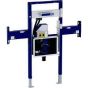 Duofix element for ONE washbasin and ONE wall-mounted tap, part-height, with concealed turn trap, with concealed Clou  111.091.00.1