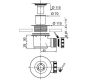 Wirquin Tourbillon top access shower waste with ABS chrome plated grid, bagged  30120458