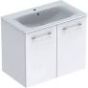 Selnova Square 80 cm Slim Basin & Two Door Vanity Unit, Hickory 501.258.00.1