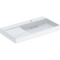 Geberit ONE washbasin, vertical outlet: B=75cm, T=48cm, Tap hole=central, Overflow=without, white / KeraTect  505.020.01.2