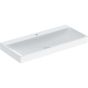 Geberit ONE washbasin, vertical outlet: B=105cm, T=48cm, Tap hole=central, Overflow=without, white / KeraTect  505.020.01.4
