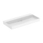 Geberit ONE washbasin, horizontal outlet: B=105cm, T=48cm, Tap hole=without, Overflow=without, white / KeraTect, glossy white   505.045.00.1