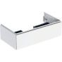 Geberit ONE cabinet for washbasin, with one drawer: Washbasin width=90cm, H=26.6cm, T=47cm, sand grey / high-gloss coated  505.073.00.4
