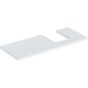 Geberit ONE washtop, right cut-out, for lay-on washbasin, bowl shape: B=120cm, H=3cm, T=47cm, white / matt coated  505.315.00.2