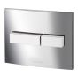 Wirquin Flush Plate for Pro Frame Chrome with Matt Chrome Buttons 80717686 Wirquin 50717686 Button