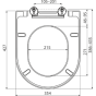 Alcaplast, A674S Toilet Seat and cover with Softclose Hinges
