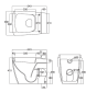 ALTHEA OCEANO Toilet Seat and Cover ORIGINAL STANDARD CLOSE  MEASUREMENTS