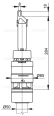 AlcaPLAST A07 FLUSH VALVE FOR LOW LEVEL CISTERN A93