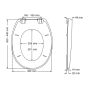 Carrara & Matta Kent Toilet Bemis Toilet Seat and cover 108059000 Kent Top Fix Seat