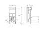 Concealed structure for Smart Toilets with dual flush cistern A890090800