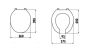 Creavit Slow Closing Toilet Seat and Cover with Fittings KC0403.01.0000E