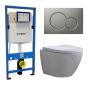 Geberit UP 320 Toilet set Built-in WC Wall-hung toilet Toilet set Shorty Sigma-01 Matt Gray DC3633