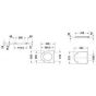 Duravit No.1 Toilet seat and cover hinges stainless steel standard Close 0026110000