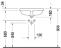 Duravit Starck 3 490mm Under Counter Basin 305490000 new