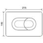fastpart Ideal Standard Spares SALINA PLATE CHROME DF VV640084