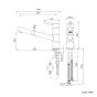 Flow straightener for Practica lever pull out kitchen tap B09117