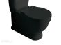 Galassia Ethos Black polyester -cover Standard Close, chromed hinges 
