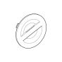 Geberit Cover for battery compartment for Geberit AquaClean remote controls (until year of manufacture 2024) 244.954.11.1