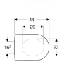 Geberit iCon WC seat 574120000 white, metal hinges, with cover 4022009304732