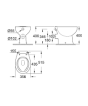 Grohe 39430000 Bau Ceramic Floorstd WC Rimless