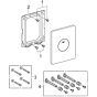 GROHE Wall plate Skate 37547000 Chrome new