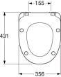 Gustavsberg Nordic Toilet seat and cover soft-closing white 7880815